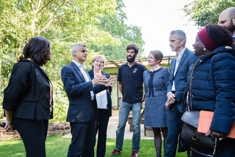 Sadiq Khan at Woodberry Wetlands