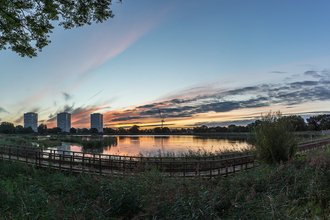 Woodberry Wetlands sunset