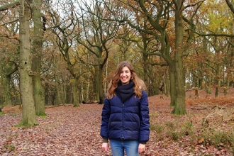 woman in forest wildlife trust