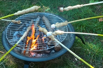 cooking over a fire