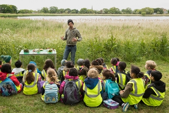 School group at Woodberry Wetlands