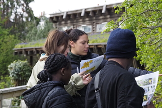 A group of Keeping it Wild trainees leading a identification session at Centre for Wildlife Gardening