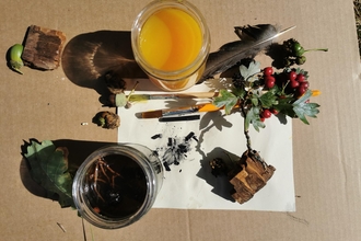 natural ink making
