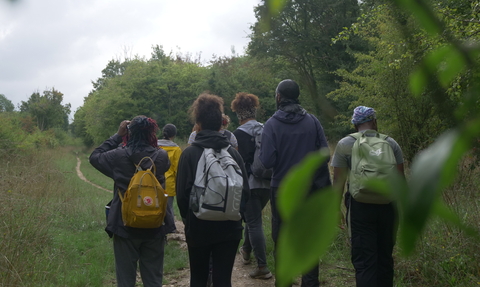 Black Girls Hike group walking
