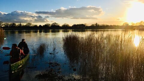 Woodberry Wetlands winter sunset