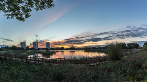 Woodberry Wetlands sunset