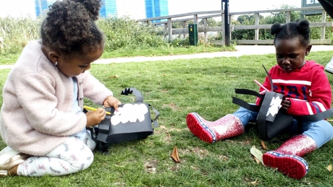 Spider craft at London Wildlife Trust
