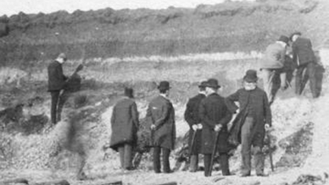 Geologists’ Association visiting Lockwood Reservoir excavation 1901