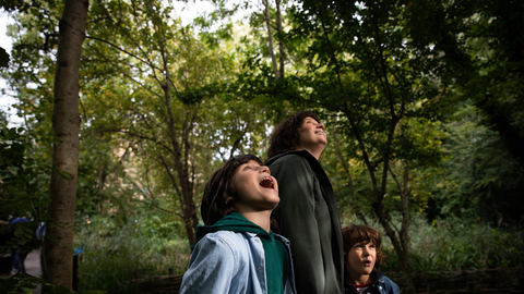 Family at Camley Street Natural Park