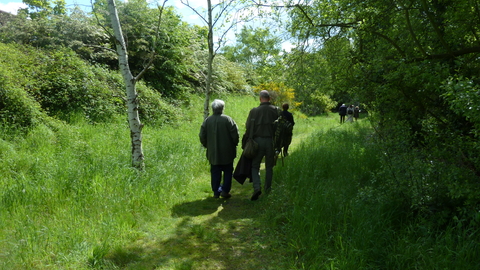 People walking in Gunnersbury Triangle