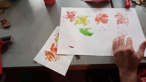 printing with leaves