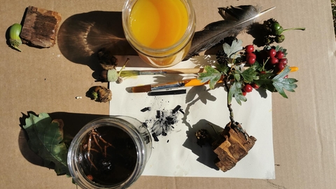 natural ink making