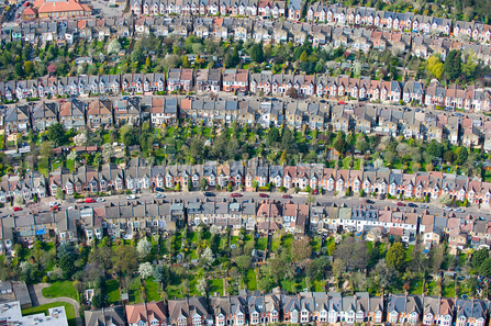 East London gardens and housing