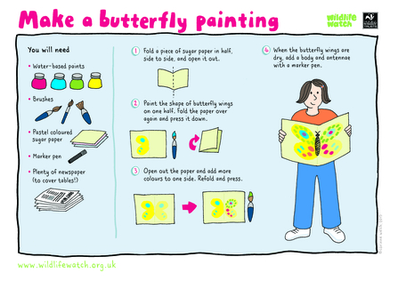 Make a butterfly painting