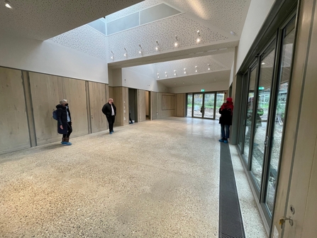 Interior view of the new visitor centre