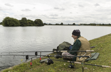 Fishing at Walthamstow Wetlands