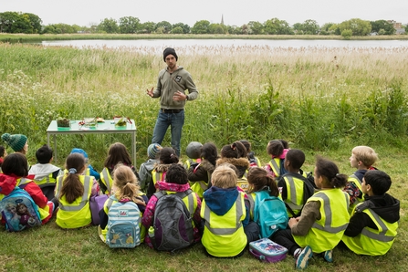 School group at Woodberry Wetlands