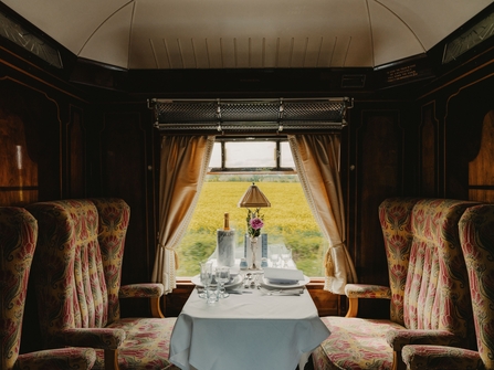 Interior of Belmond British Pullman