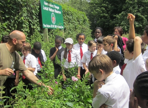 A school session at Gunnersbury Triangle