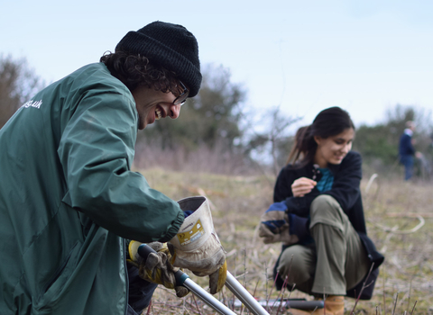 Volunteers working at Hutchinson's Bank