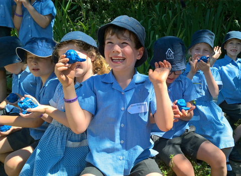 School children at Centre for Wildlife Gardening