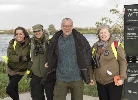 Volunteering day at Walthamstow Wetlands