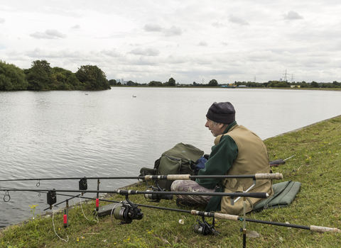 Fishing at Walthamstow Wetlands