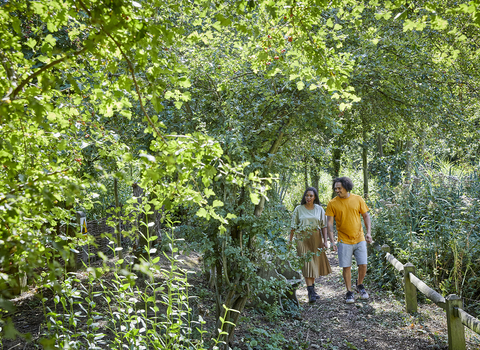 Family at Camley Street Natural Park