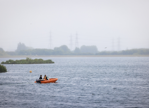 Boat at Walthamstow Wetlands
