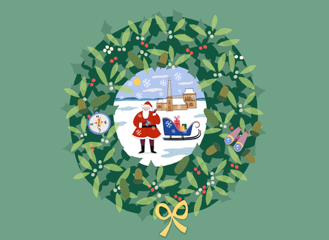 Wreath with Background